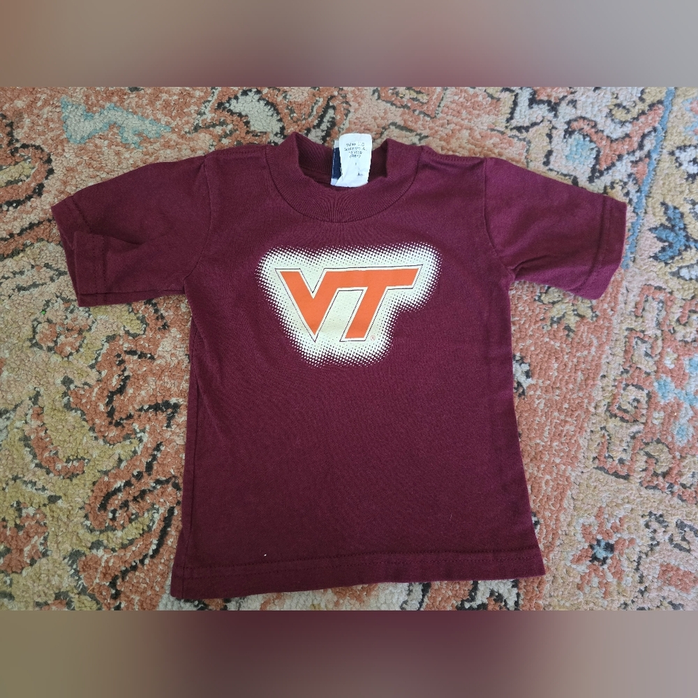 Maroon Virgina Tech Kids T-Shirt - 12 Month
